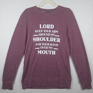 Lilicloth Graphic Sweatshirt Medium Burgundy